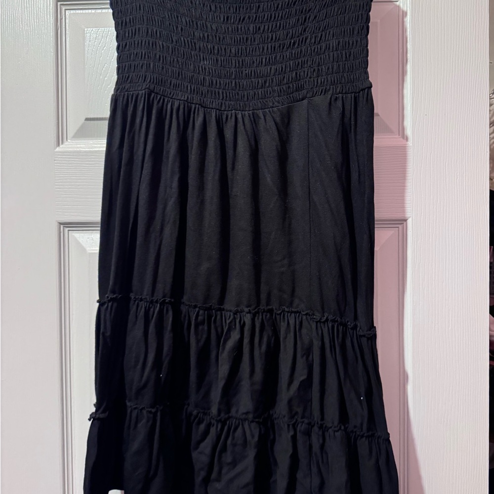 Black Strapless Dress